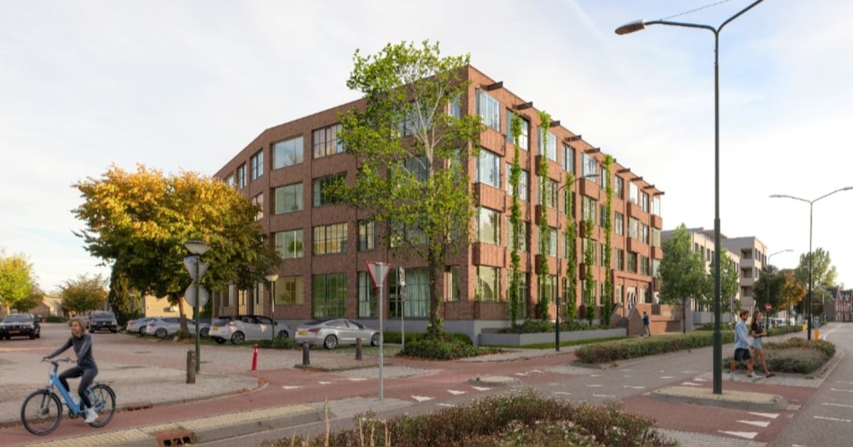 In Geldrop verrijst een ‘lichtspinnerij’ met veertig appartementen; oud ...