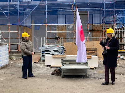 Bouw van Het Gastenhuis voor mensen met dementie in Eindhoven vordert op De Caai