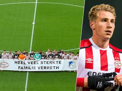 PSV en FC Eindhoven steken Matthias Verreth en zijn familie een hart onder de riem na tragedie