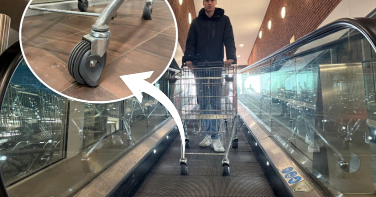 Rolband bij deze winkel is volgens klanten ‘levensgevaarlijk’ met een ...