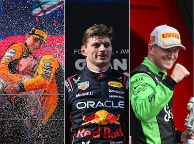 Wat de eerste seizoenshelft ons bracht: machtige Papaya’s, classic Max Verstappen en de Hulk op het podium