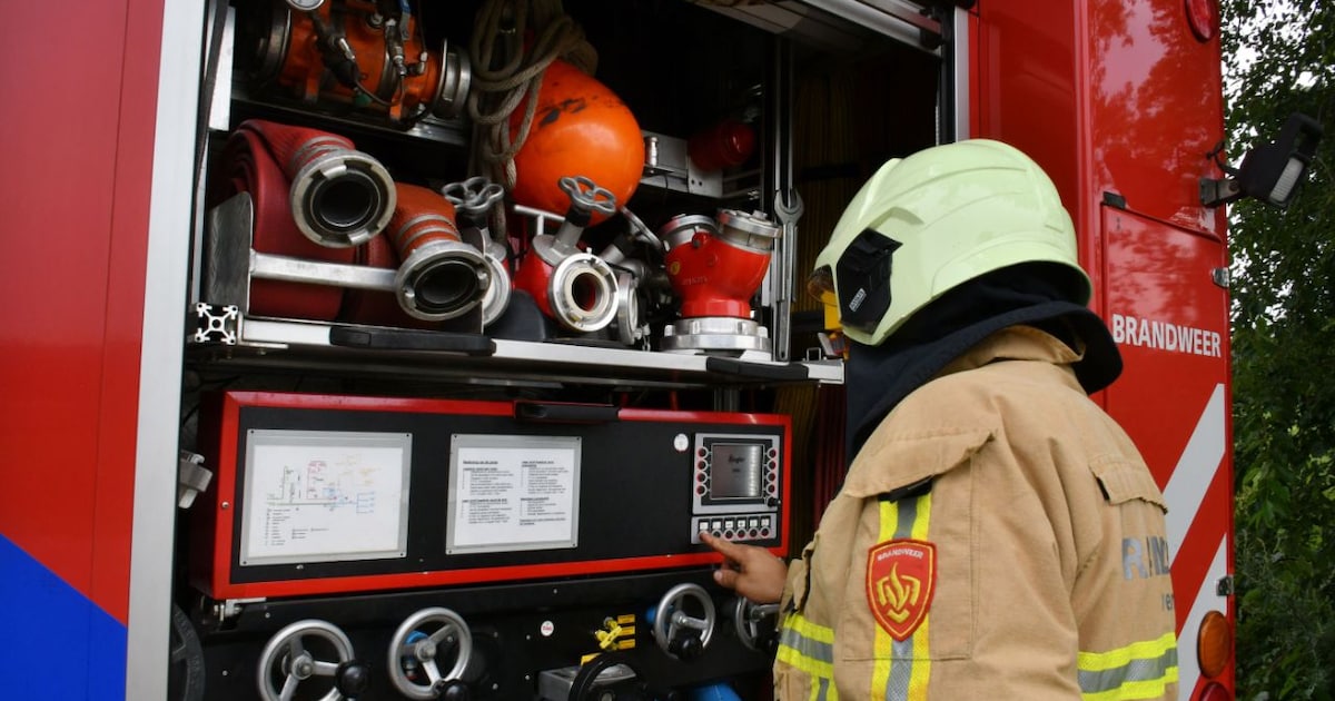 Natuurbrand op Twistweg in Vredepeel