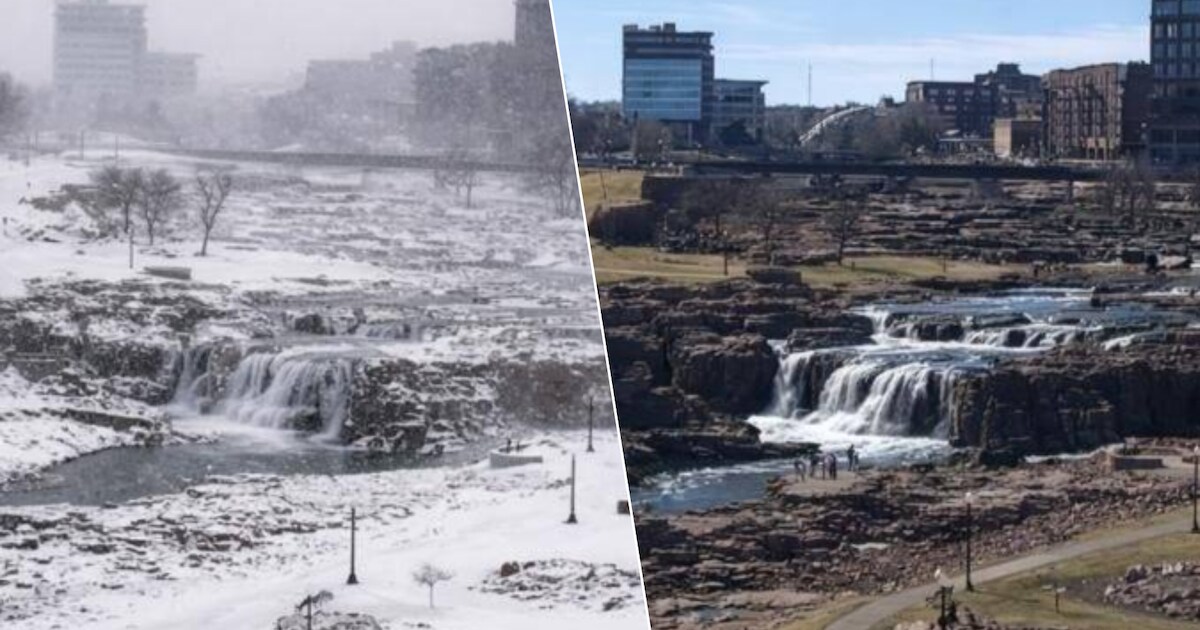 Ongekende hittegolf in VS: ‘Temperatuur in Sioux Falls ging in vijf ...