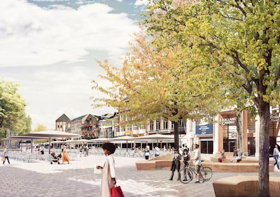 Terrassen worden echt kleiner op vernieuwde Markt in Eindhoven, werk start in 2028