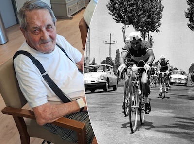 Piet (92) uit Helmond is de oudste Nederlander die ooit in de Tour de France schitterde: hij kijkt nu in dit kamertje in Valkenswaard
