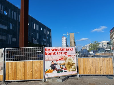 Sneller dan verwacht: de weekmarkt komt bijna terug naar het centrum