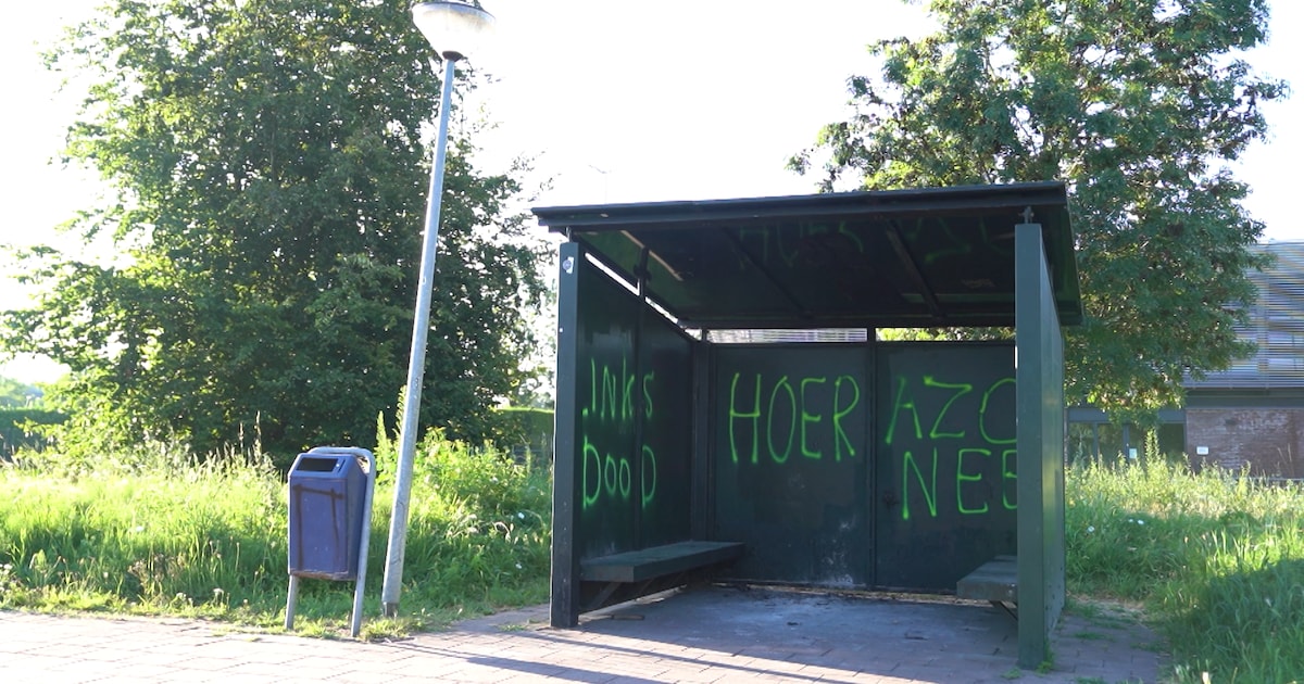 Burgemeester Mikkers probeert de gemoederen in Engelen te bedaren na bekladdingen van huizen | Foto