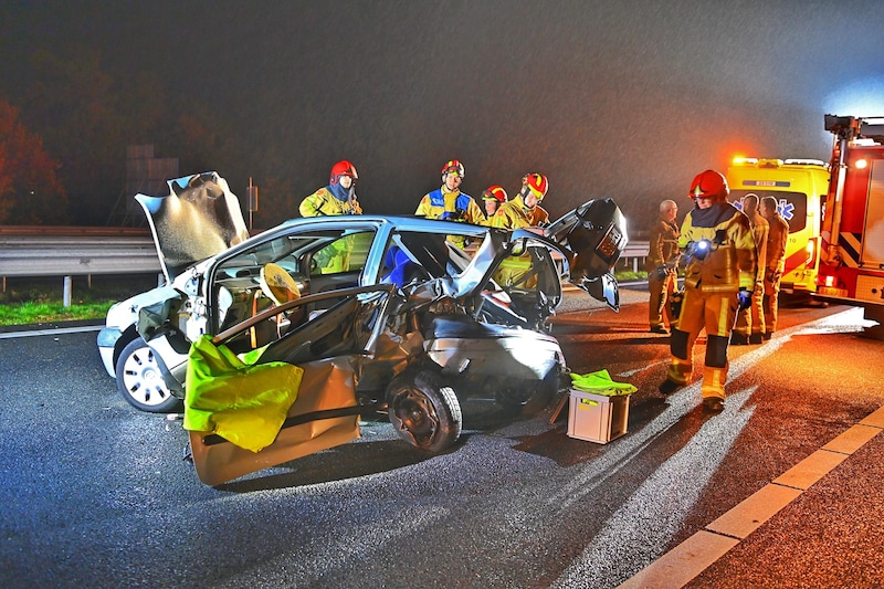 Er kwamen veel hulpverleners ter plaatse.