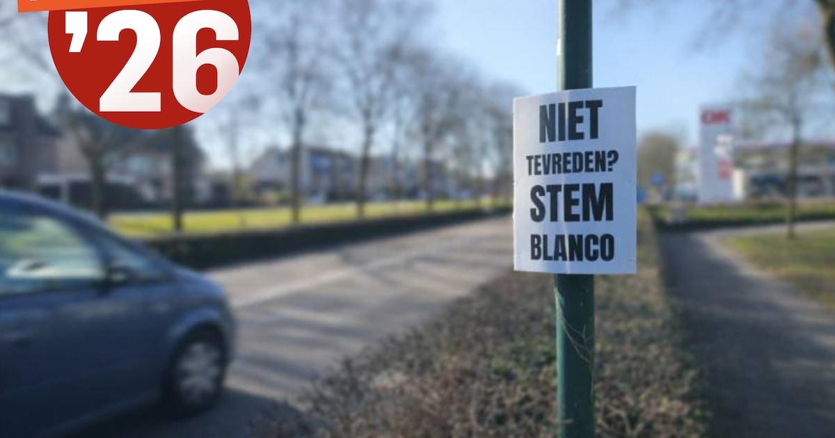 Blanco stem als protest tegen verdwijnen dorp Moerdijk