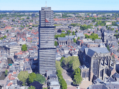 De restauratie is al twee jaar klaar, maar op Google Maps st