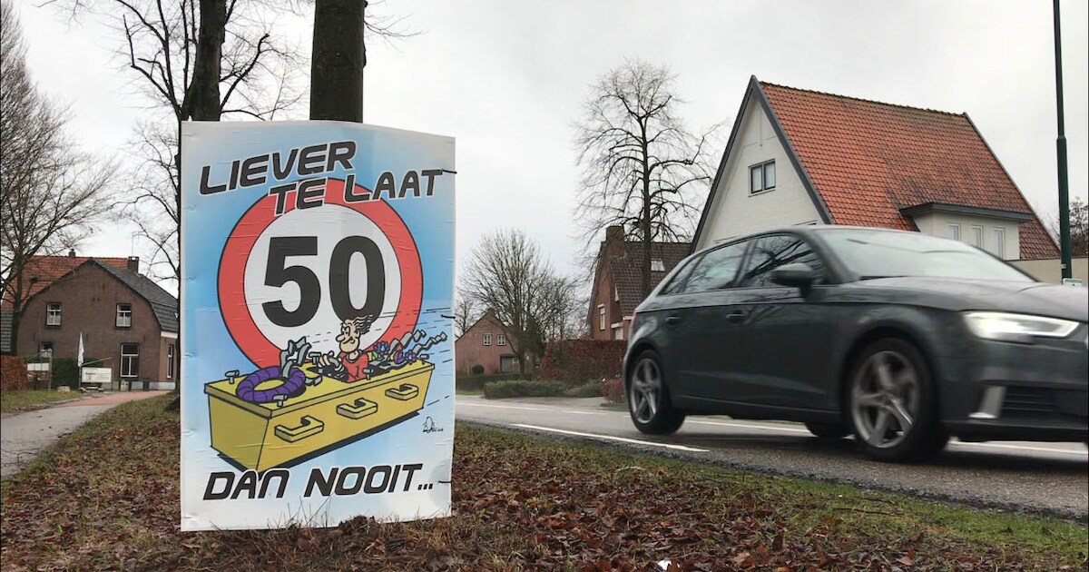 Bewoners zijn 'racebaan' in Westerhoven zat