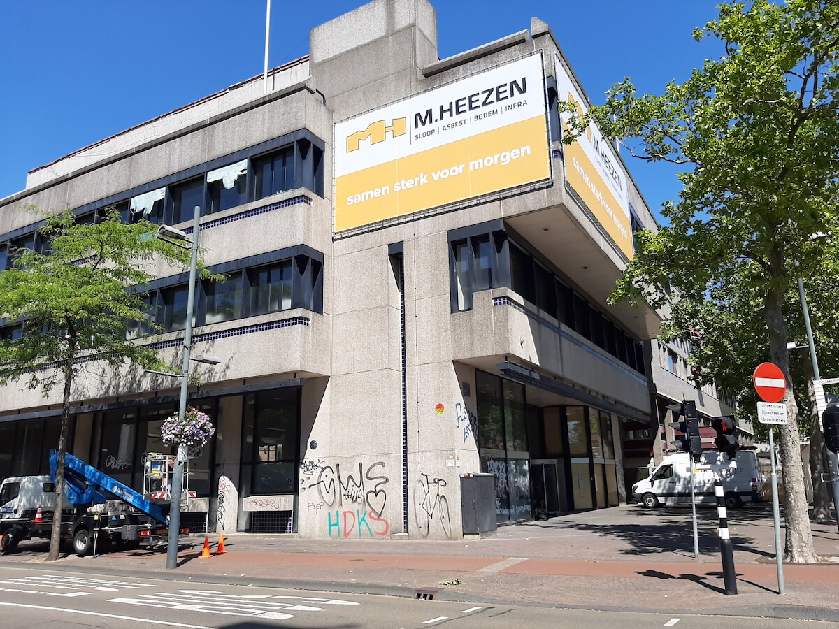 Sloop oude ABN AMRO-bank aan Stadhuisplein in Eindhoven start  waarschijnlijk in herfstvakantie | Foto | ed.nl