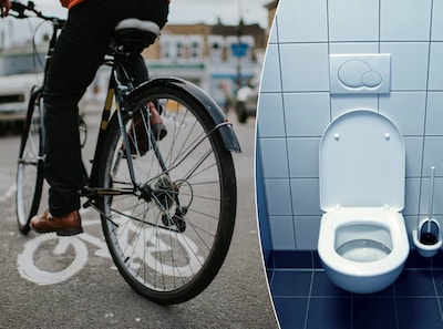 Wijkagente laat fietser zonder boete gaan omdat hij een grote boodschap moet doen