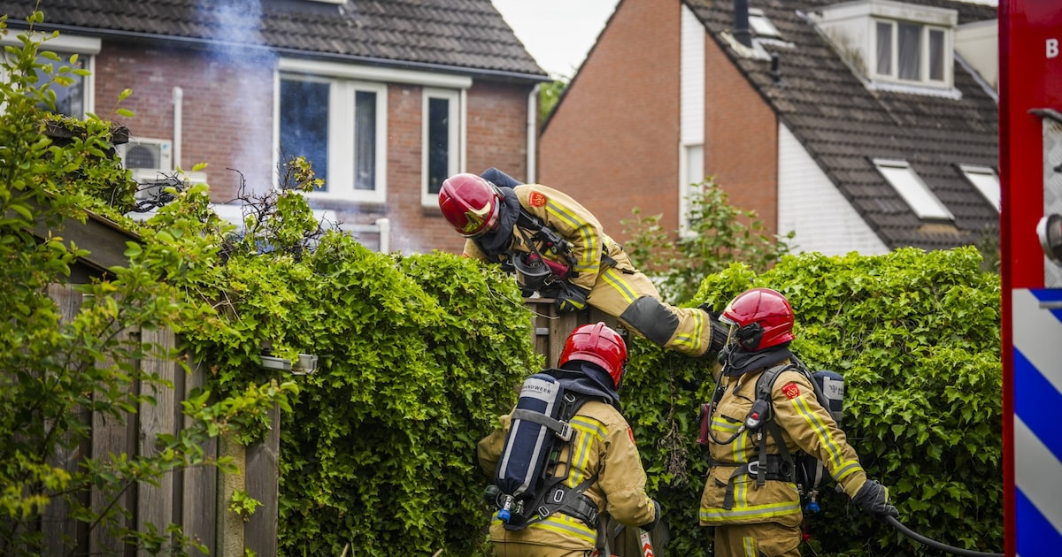 Brand in schuurtje in Nuenen: flink wat rook, fietspad tijdelijk ...