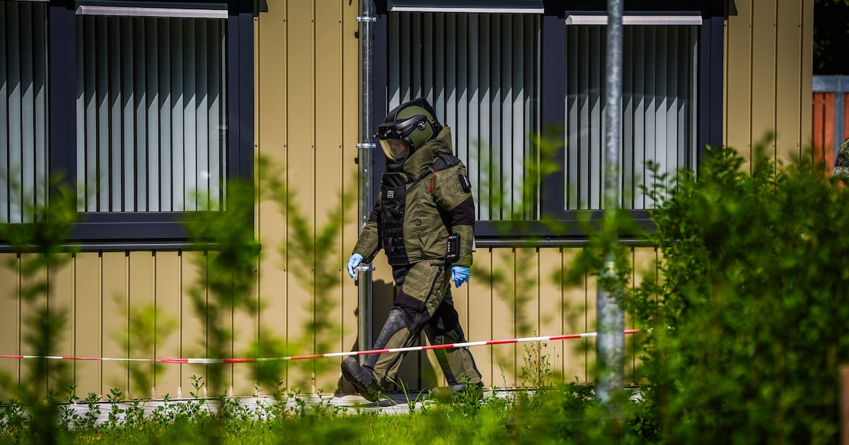 Pijpbom gevonden bij azc in aanbouw in Nuenen