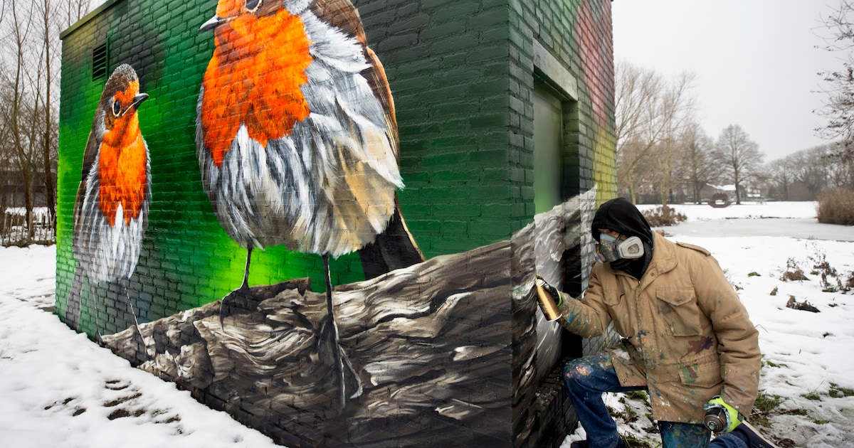 Graffiti-artiest Cazone eert overleden vriend: ‘Ook ik ben ooit voor de politie weggerend’