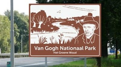 Bord Van Gogh bij entree van Helmond: ‘Hier rijd je een bijzonder gebied in’
