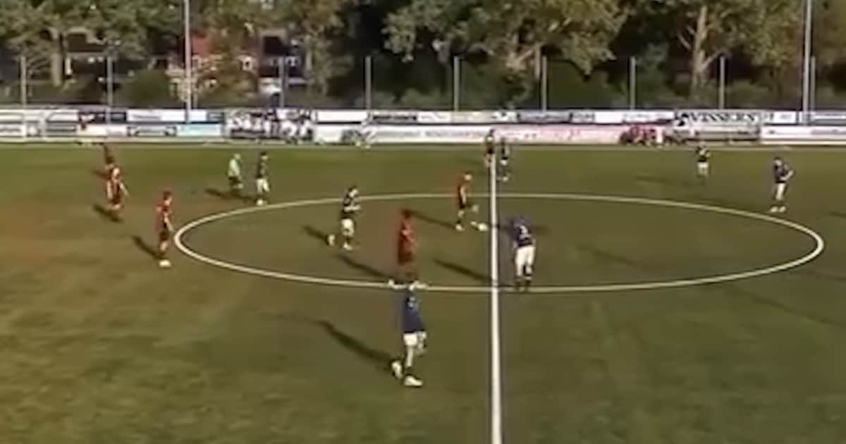 Ongelofelijk! Amateurvoetballer uit Best schiet raak vanaf 60 meter afstand