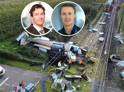 Chauffeur van truck met peren bleef op het spoor staan terwijl trein eraan kwam: ‘Kan dat hij zelf schade moet betalen’