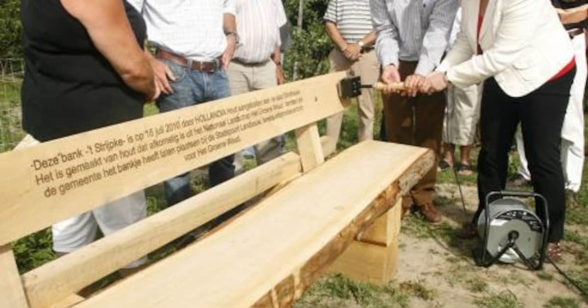 Bank 't Strijpke van hout uit Het Groene Woud | Regio | ED.nl