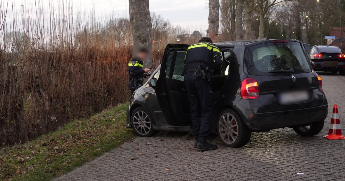 Auto botst tegen boom in Helmond, bestuurder naar politiebureau voor onderzoek