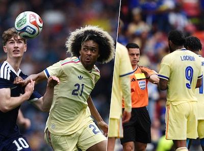 Pijnlijke middag voor Dick Advocaat: rode kaart verpest sterke start van Curaçao tegen Schotland