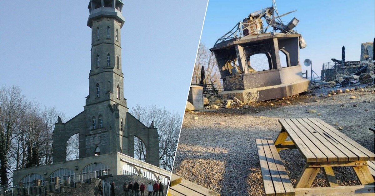Wilhelminatoren Valkenburg plotseling ingestort: 'Normaal veel toeristen hier, we zijn aan een ramp 