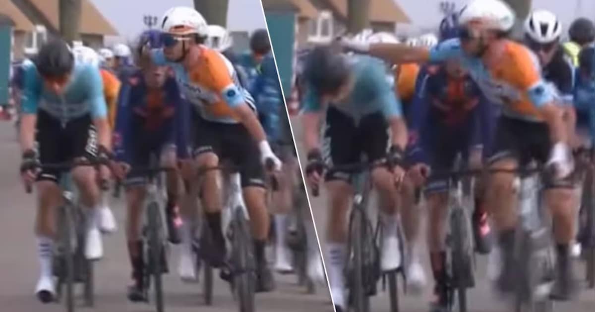 Brabander Marijn (24) krijgt uit het niets rake klap tijdens wielerkoers: ‘Heel gek wat er gebeurde’