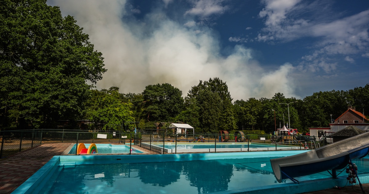 Gasten op de camping van Limburgse Danny zijn al vertrokken, hij blust boomtoppen | Regio | ED.nl