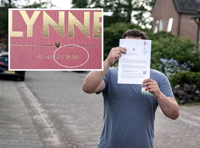Lynne is al 2, nu is geboortekaartje bezorgd: heel dorp krij