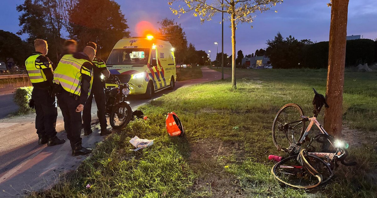 Wielrenner en brommerrijder botsen frontaal op fietspad in Beek en Donk | 112 nieuws Laarbeek