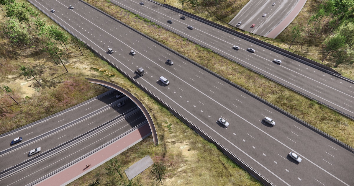 Nieuwe onderdoorgang onder A58 wordt zo ruim dat zelfs een Leopard-tank erdoor kan