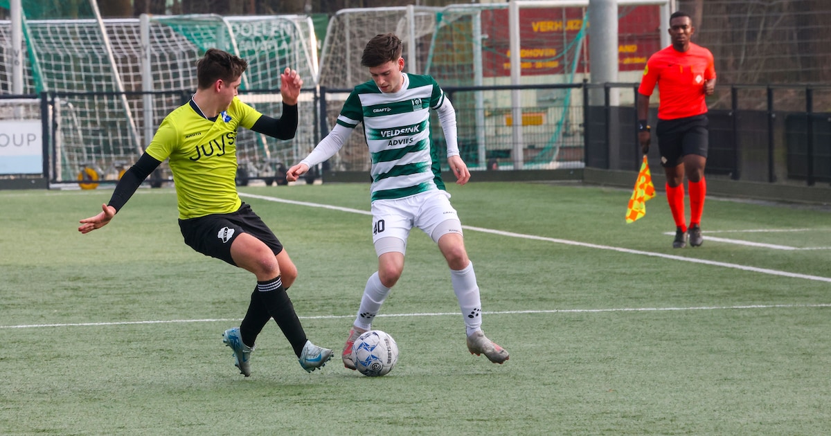 Roy Kouwenberg keert terug na blessure en redt tien man van Nuenen in verhit potje: ‘Ik kan eigenlij