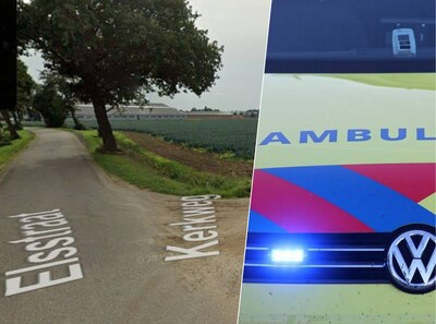 Zwaargewonde bij ongeluk in Schaijk, auto met vier inzittenden belandt op z’n kop langs weg
