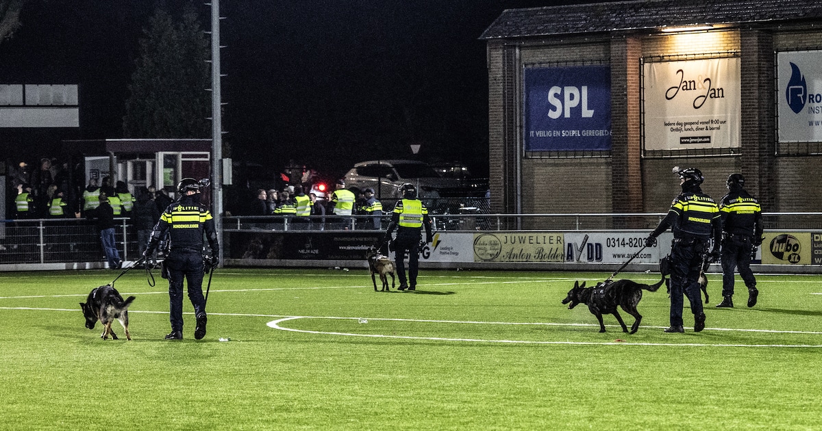 Zeker tien supporters naar ziekenhuis na uit de hand gelopen bekerfinale in Gelderland, mogelijk kin