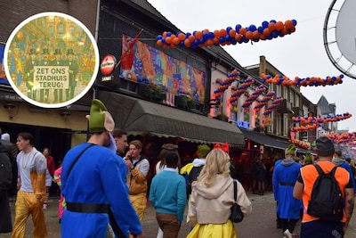 Geen paard in de gang, maar stadhuis in de Rechtestraat: Sander maakt opvallend carnavalsnummer