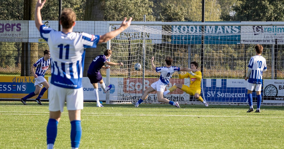 Geslepen goalgetter Van der Werf weer aan kop met Deurne: ‘Kamp wel met wat pijntjes’