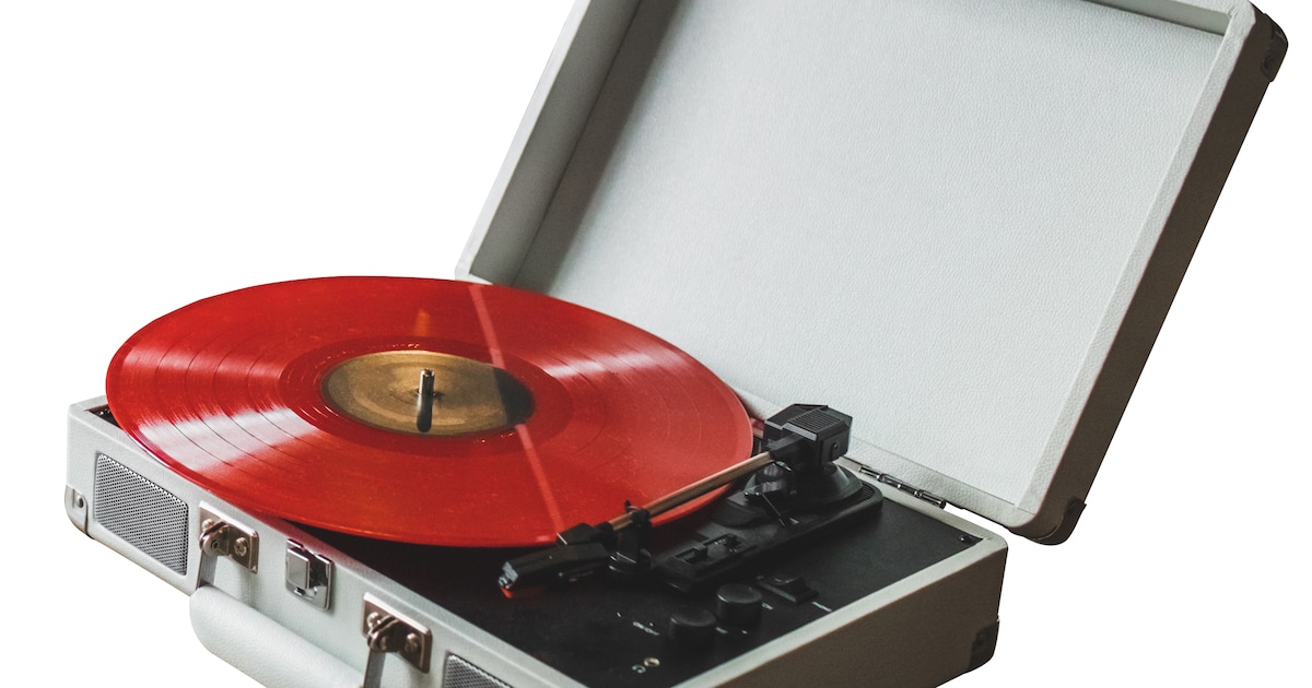 Vinyl-avond Op Losse Groeven in podium Gryphus