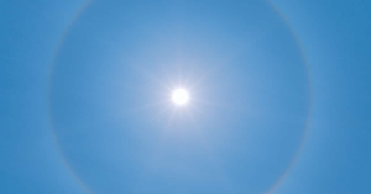 Droog en zonnig weer in Oirschot in de middag