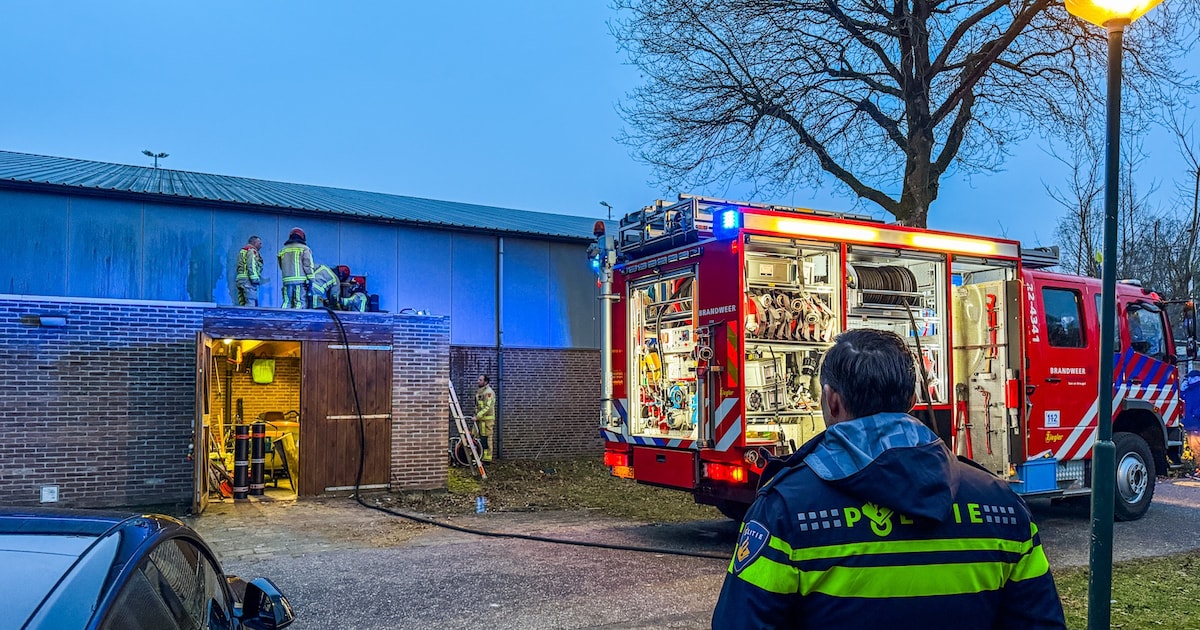 Brand in muur bij Padel Academy in Son na dakwerkzaamheden, niet zeker of hal open kan