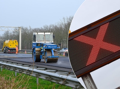 A58 gaat opnieuw weekend dicht tussen Tilburg en Best voor onderhoud: 27 ton nieuw asfalt en werk aa