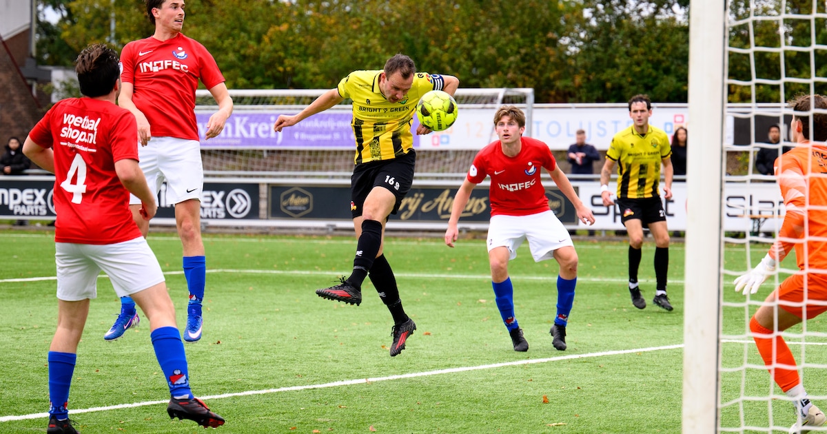 Halsteren-captain Jeroen Beerendonk geniet na van jubileumgoal: ‘Al vind ik dat een mooiere mijlpaal