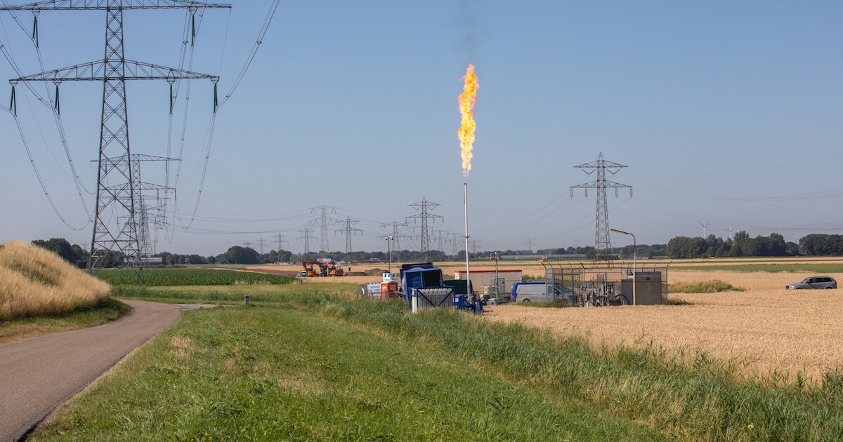Hoge waakvlam en gebrom: omstanders klagen over fakkelen langs A17 bij Oud Gastel, veiligheidsregio 
