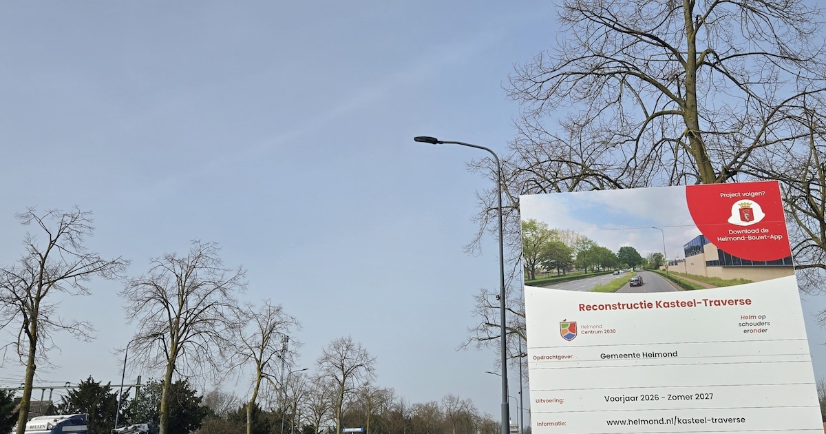 Automobilisten in Helmond kunnen hun borst natmaken; vanaf 29 maart anderhalf jaar werk aan de Kaste