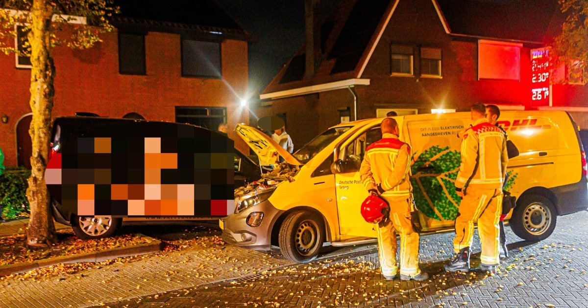 Vrouw botst met bestelbus in Son en Breugel en wordt agressief tegen ambulancepersoneel