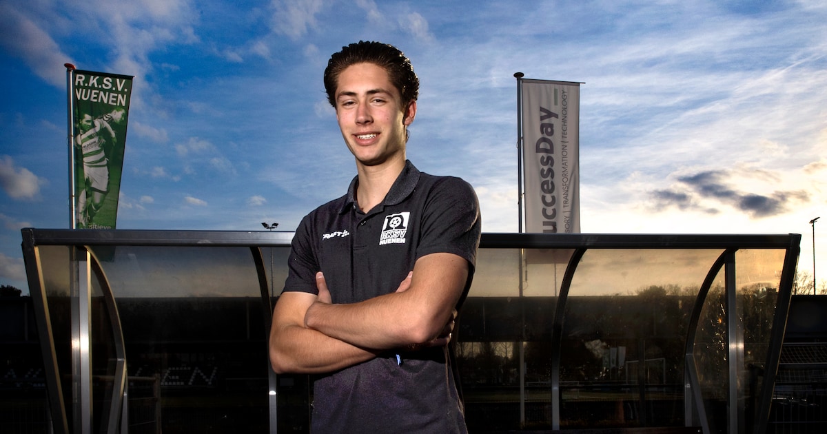Noah Schijven (17) schiet met scherp voor Nuenen: ‘Ik had nog nooit in de spits gestaan’