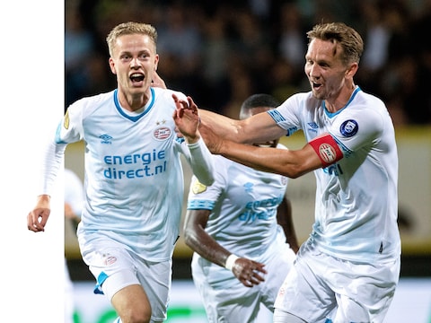 Voormalig PSV-talent (26) is trots op zijn goal tegen Fortuna Sittard: ‘Ik koester de rit op de platte kar de rest van mijn leven’