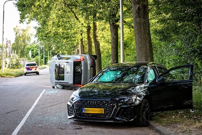 Nog maar net uitgestapt om hond uit te laten, dan wordt zijn Audi RS3 geramd