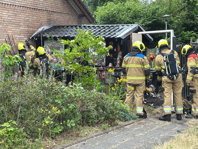 Schuur verwoest door brand in Odiliapeel
