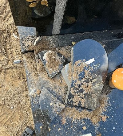 Familie doet oproep na vernielen graf Wendy uit Tilburg, die bij bootbrand omkwam: ‘Laffe actie, dit